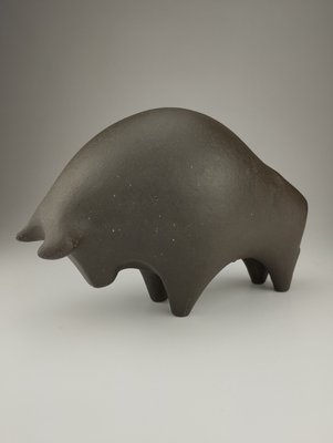 Mid-Century Bull Sculpture in Ceramic-SFQ-2024480