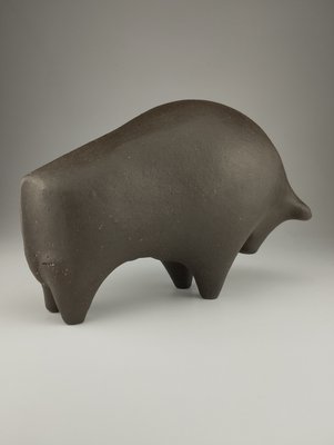 Mid-Century Bull Sculpture in Ceramic-SFQ-2024480