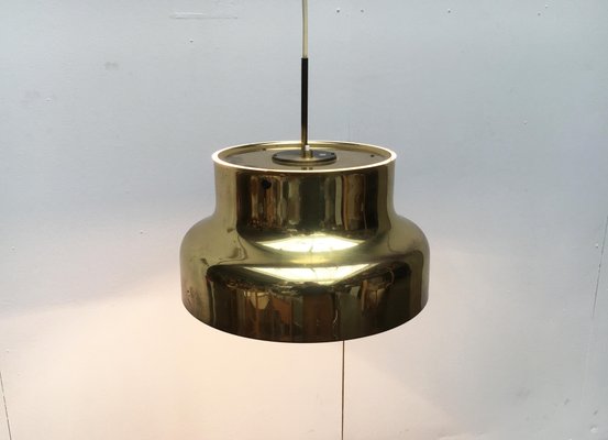 Mid-Century Bumling Brass Ceiling Lamp by Anders Pehrson for Ateljé Lyktan, 1960s-UAH-844737