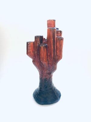 Mid-Century Cactus-Shaped Ceramic Candleholder, 1960s-RQV-988350