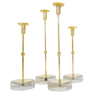 Mid-Century Candleholders by Gunnar Ander for Ystad Metall, Sweden, 1950s, Set of 4-UYK-1294005