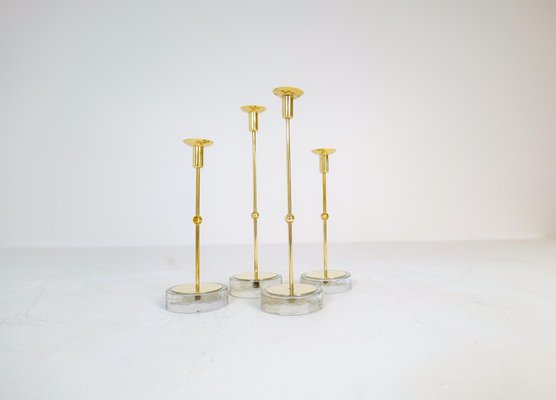 Mid-Century Candleholders by Gunnar Ander for Ystad Metall, Sweden, 1950s, Set of 4-UYK-1294005