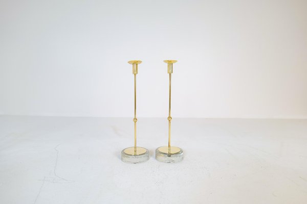 Mid-Century Candleholders by Gunnar Ander for Ystad Metall, Sweden, 1950s, Set of 4-UYK-1294005