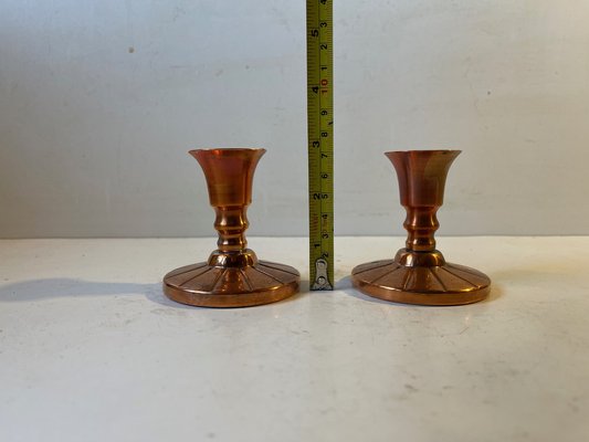 Mid-Century Candlesticks in Copper by Cawa, 1960s, Set of 2-LCR-1239211