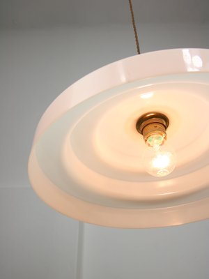 Mid-Century Cascade Brass and Acrylic Glass Pendant Lamp-HGJ-1438716