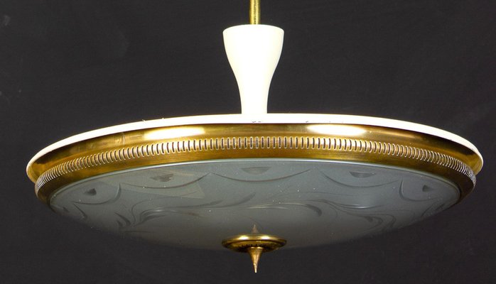 Mid-Century Ceiling Fixture or Pendant by Luigi Brusotti, Italy, 1940-MBH-1031825