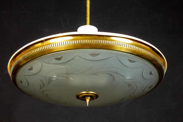 Mid-Century Ceiling Fixture or Pendant by Luigi Brusotti, Italy, 1940-MBH-1031825