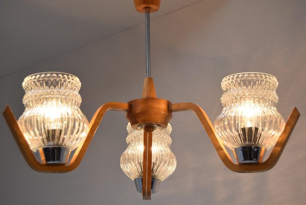 Mid-Century Ceiling Lamp from Drevo Humpolec, 1970s-TZ-1153619