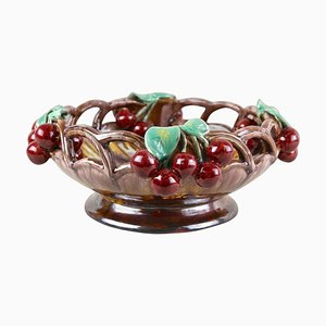 Mid-Century Ceramic Bowl with Cherries by St. Peter Ceramic, 1950-TQA-2034396