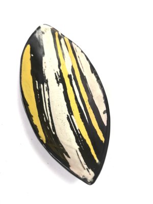 Mid-Century Ceramic Bowl with Expressive Decor by Livia Gorka, 1970s-UWE-994494