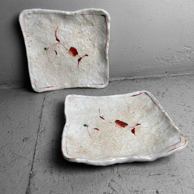 Mid-Century Ceramic Ebi Shrimp Bowls, Japan, 1970s, Set of 2-DWL-1767687