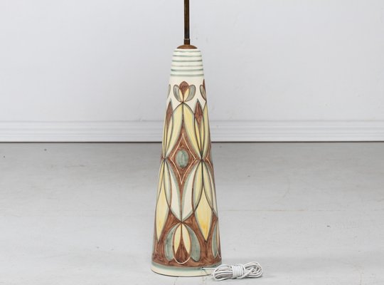 Mid-Century Ceramic Floor Lamp by Rigmor Nielsen for Søholm Denmark, 1950s-QQ-1384273