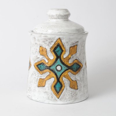 Mid-Century Ceramic Jar by Yvette Manoy, 1950s-IXK-745337