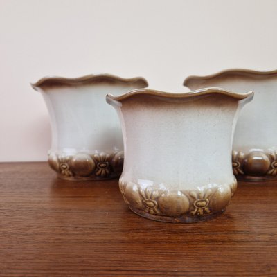 Mid-Century Ceramic Planters from Scheurich, 1960s, Set of 3-ZPB-1817701