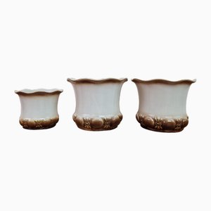 Mid-Century Ceramic Planters from Scheurich, 1960s, Set of 3-ZPB-1817701