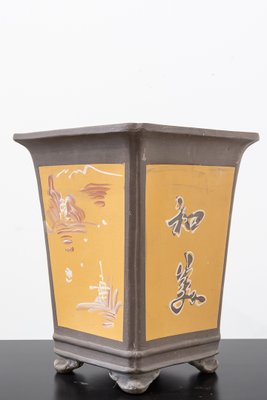 Mid-Century Ceramic Pot with Chinese Decor, 1950s-UJE-707731