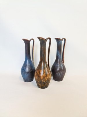 Mid-Century Ceramic Vases by Gunnar Nylund for Rörstrand, Sweden, Set of 3-UYK-839538