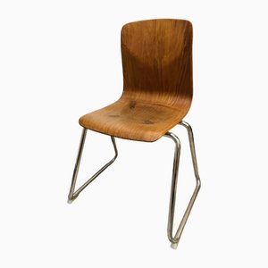 Mid-Century Chair in Pagholz with Chrome-Plated Frame from Flötotto, 1960s-RZY-1808056