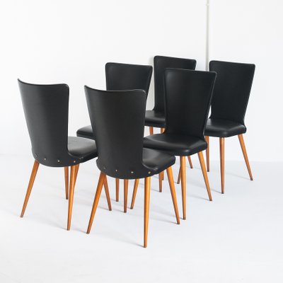 Mid-Century Chairs, France, 1960s, Set of 6-ZFJ-1364518