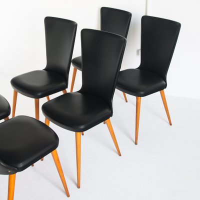 Mid-Century Chairs, France, 1960s, Set of 6-ZFJ-1364518