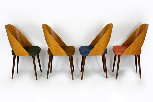 Mid-Century Chairs from Onv Pisek, 1960s, Set of 4-WVS-2027601