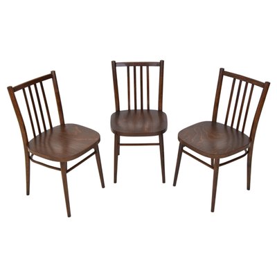 Mid-Century Chairs from TON, 1960s, Set of 3-TZ-1109679