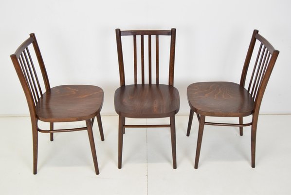 Mid-Century Chairs from TON, 1960s, Set of 3-TZ-1109679