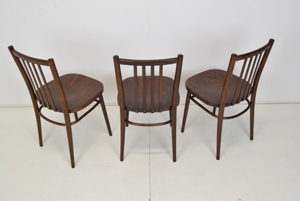 Mid-Century Chairs from TON, 1960s, Set of 3-TZ-1109679