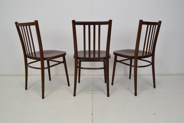 Mid-Century Chairs from TON, 1960s, Set of 3-TZ-1109679