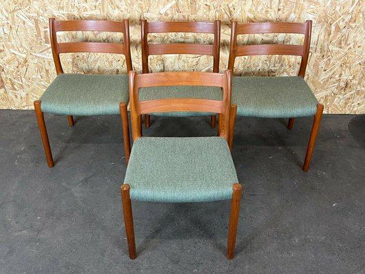 Mid-Century Chairs in Teak by Niels O. Möller for J. L. Møllers, 1960s, Set of 4-EJL-1117922