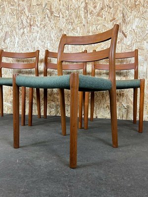 Mid-Century Chairs in Teak by Niels O. Möller for J. L. Møllers, 1960s, Set of 4-EJL-1117922