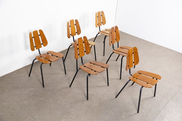 Mid-Century Chairs in the style of Gio Ponti, Set of 6-LMR-1788246