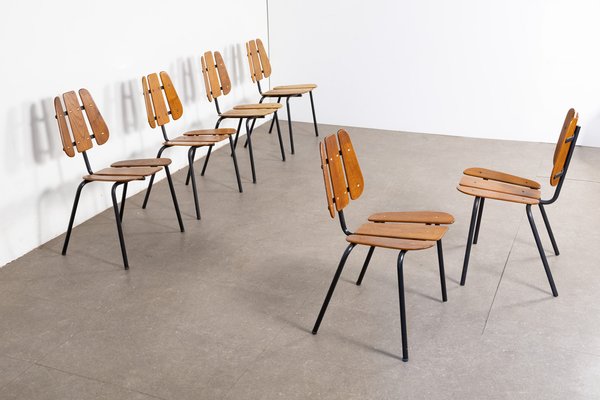 Mid-Century Chairs in the style of Gio Ponti, Set of 6-LMR-1788246