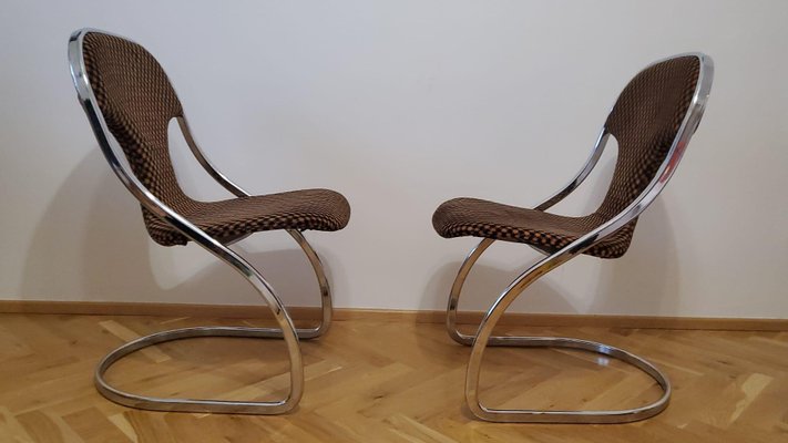 Mid-Century Chairs, Italy, 1970s, Set of 2-TZ-1092371