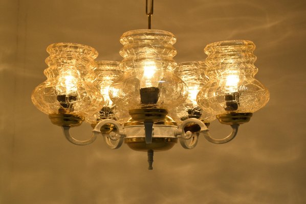 Mid-Century Chandelier, Czechoslovakia, 1970s-TZ-1098771