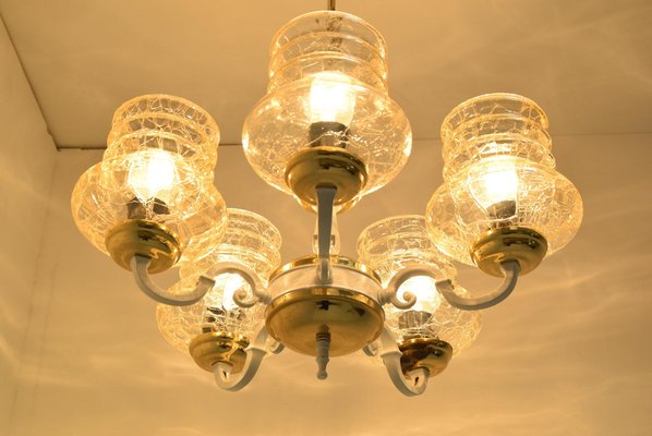 Mid-Century Chandelier, Czechoslovakia, 1970s-TZ-1098771