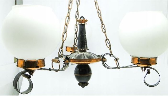 Mid-Century Chandelier, Poland, 1970s-BKO-1423095