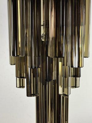 Mid-Century Chandelier with Trefoil Amber Murano Glass in the style of Venini, 1960s-YST-2041111