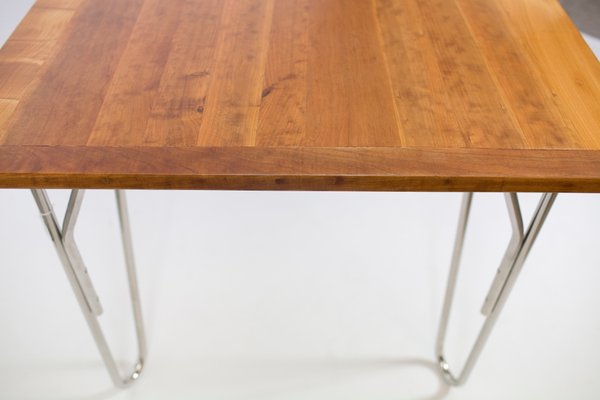 Mid-Century Cherrywood Dining Table with Loop Legs-AYY-716504