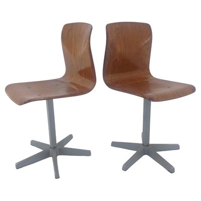 Mid-Century Children Chairs by Elmar Flötotto for Pagholz, Germany, 1970s, Set of 2-TZ-1065793