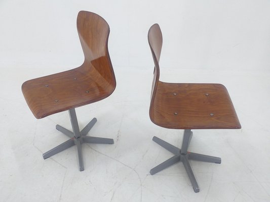 Mid-Century Children Chairs by Elmar Flötotto for Pagholz, Germany, 1970s, Set of 2-TZ-1065793