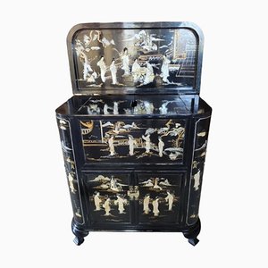 Mid-Century Chinese Bar Cabinet with Hard Stones-TCS-1752637