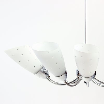 Mid-Century Chrome 10-Arm Ceiling Lamp, 1960s-UL-579720