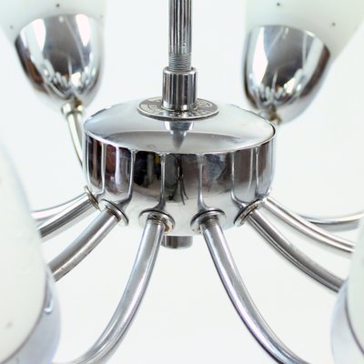 Mid-Century Chrome 10-Arm Ceiling Lamp, 1960s-UL-579720