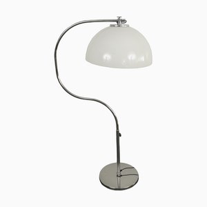 Mid-Century Chrome Arc Floor Lamp, 1960s-GE-676592