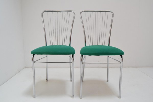 Mid-Century Chrome Chairs, 1980s, Set of 2-TZ-982914