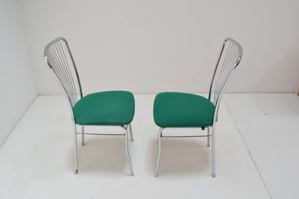 Mid-Century Chrome Chairs, 1980s, Set of 2-TZ-982914