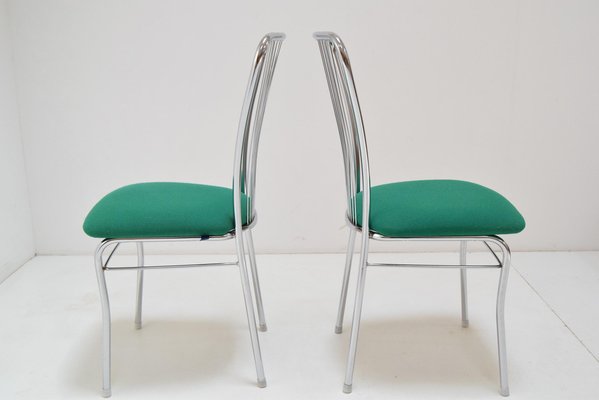 Mid-Century Chrome Chairs, 1980s, Set of 2-TZ-982914