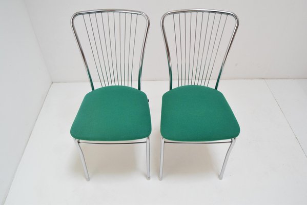 Mid-Century Chrome Chairs, 1980s, Set of 2-TZ-982914