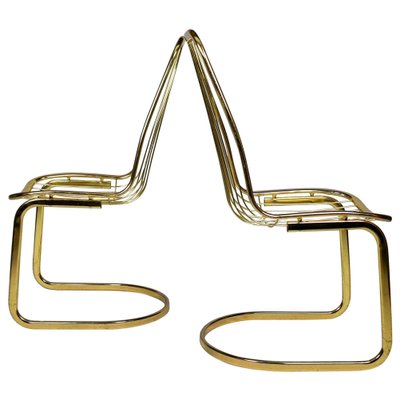 Mid-Century Chrome Chairs by Gastone Rinaldi, 1970s, Set of 2-TZ-866939